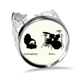 thumbnail image 1 of Song Music Drum Kit patrón de energía Anillo de compromiso de boda de amor ajustable Unbranded M, 1 of 3