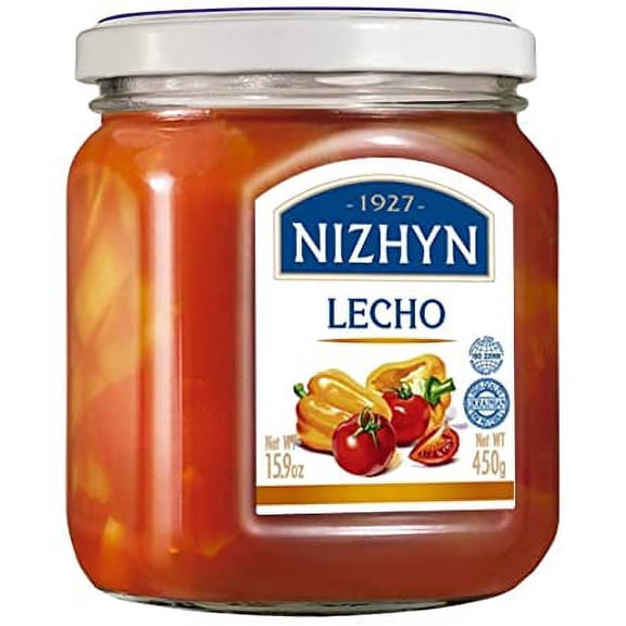 Nezhin Lecho with Beans, Made from Fresh Ingredients, No Added Preservatives, 16.2 oz/460g, Pack of 1