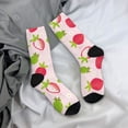 thumbnail image 5 of Fuzoiu Hand Drawn Strawberry Print Athletic Crew Socks for Men & Women,Casual Crew Socks,Above Ankle Crew Socks for Business, Casual, 5 of 6