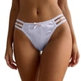 thumbnail image 2 of Byworldtasic Strappy Bikini Bottoms for Women Full Coverage Bathing Suit Swim Briefs Low Rise Bottom Cutout Swimsuit Bottoms, 2 of 8