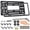 License Plate Frame Carbon Fiber, variant on Universal Front License Plate Bumper Mount Kit, Black Aluminum Car Tag Holder Adapter with Anti-Theft Lock Screw Caps, Fits US Cars, Trailers and Trucks