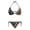 American Flag Pattern, variant on Plus Size Leopard Print Two Piece Ladies Bikini Swimsuit Set Quick Drying Halter Tie Side Bathing Suit Swimwear for Women