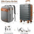 thumbnail image 5 of MIUSSE Carry on Luggage Set 3 Piece Hard Shell Luggage Sets with Spinner Wheels TSA Lock Carry on with Backpack Set, 5 of 8