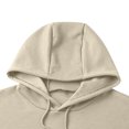 thumbnail image 5 of Mens Hoodies Waffle Knit Hoodie Pullover Cotton Oversized Vintage Hoodie Streetwear Sweatshirt Solid Color Hoody Drawstring Outwears Workout Sports Outdoor Sportwear with Pockets, 5 of 7