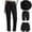 *Black, variant on Women's High Waisted Straight Leg Cargo Pants with Pockets,Casual Outdoor Hiking Long Trouser Mint Green,Women's Plus L