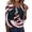 37# Dark Blue, variant on Christmas Button Shirt Womens 3/4 Sleeve V-Neck Tees Christmas Graphic Y2k Csaual Casual Daily Photo Shoot T-Shirt Wine S