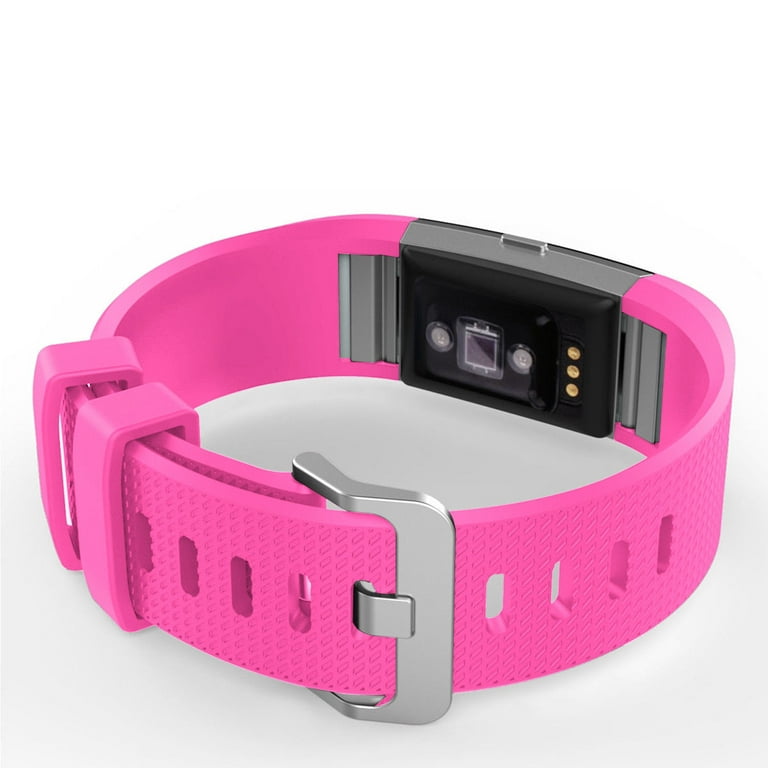 FunBand Bracelet Fitbit Charge 2, Bande en Silicone Souple Sangle de  Remplacement Reglables Sport Accessorie pour Montre Connectée Fitbit Charge  2