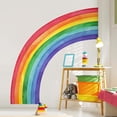 thumbnail image 2 of Large Rainbow Wall Decals, Mural Watercolor Half Rainbow Wall Stickers Peel and Stick Vinyl Wall Art Decor for Girls Bedroom Kids Nursery Living Room Playroom Toddler, 2 of 10