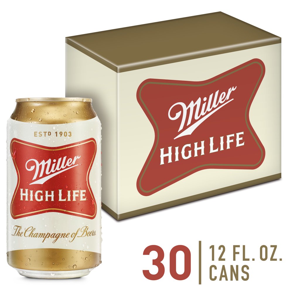 Miller High Life Beer, 30 Pack, 12 fl oz Cans