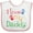 White and Pink, variant on Inktastic I Love My Daddy Boys or Girls Baby Bib
