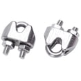 thumbnail image 4 of 2mm 1/16 Inch Stainless Steel Wire Rope Cable Clamp Fastener 36Pcs, 4 of 8
