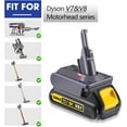 thumbnail image 3 of for Dyson V7 V8 Battery Adapter, Convert for Dewalt 20v Battery to Dyson's Battery, to Replace for Dyson V7&V8 Motorhead Series Cordless Stick Vacuum Cleaner Original Battery (Adapter Only), 3 of 7