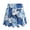 Blue Floral Print, variant on Built-in Shorts Skorts, Flowers Pattern 2 Side Pockets with Shorts Athletic Skort for Daily Wear Hiking Pickleball, Size XX-Large