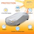 thumbnail image 2 of 3XXL+ Soft Aluminum Car Cover UV Waterproof Resist Protection 570 x 190 x 160cm, 2 of 11