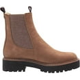 thumbnail image 6 of Sam Edelman Laguna Tobacco Leather Chelsea Moto Rounded Toe Pull On Ankle Boots (Tobacco, 6), 6 of 6