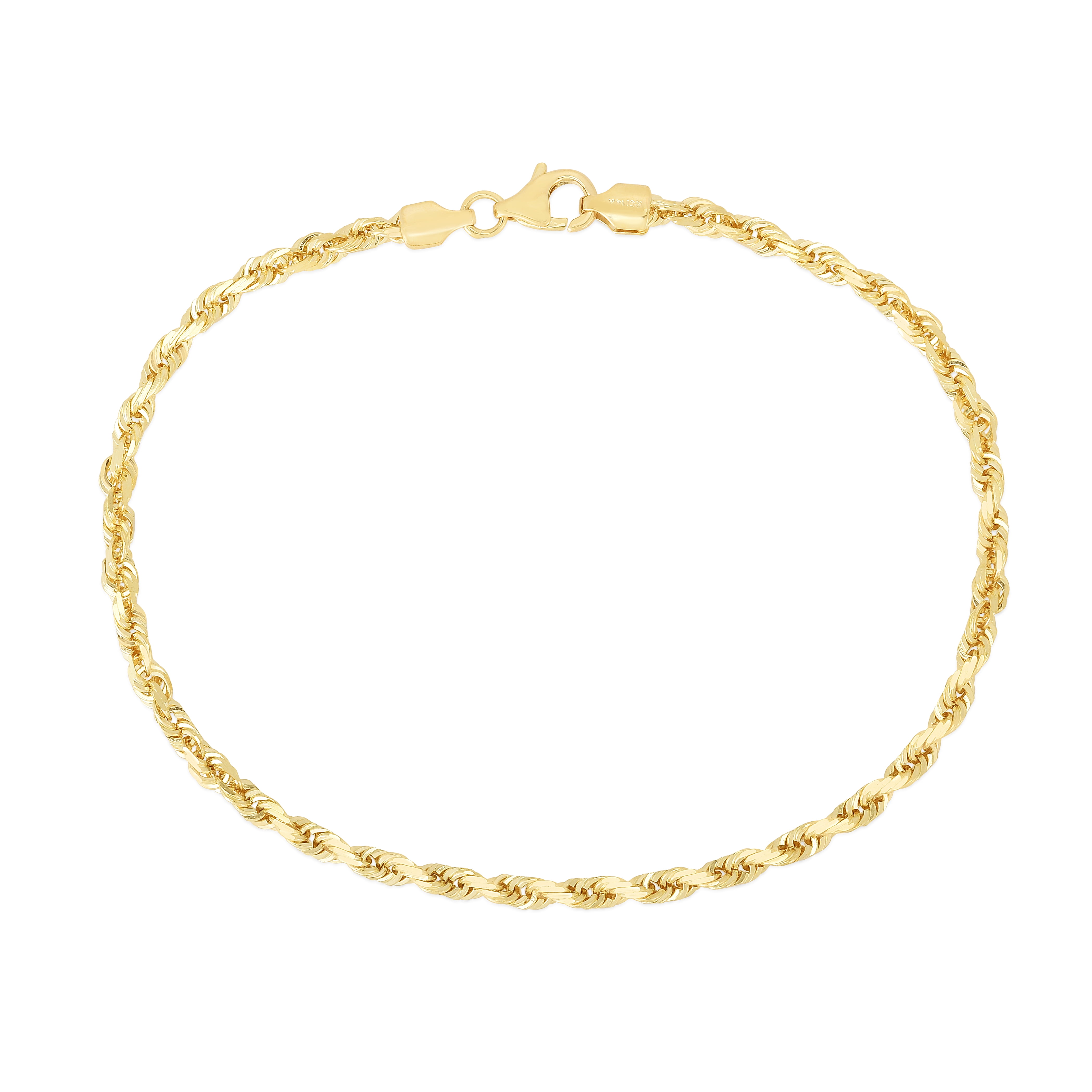 White gold online rope bracelet womens
