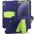 thumbnail image 7 of XYX Case for Samsung Galaxy Tab A9 8.7 inch (SM-X110/SM-X115), Dual Layer Slim Heavy Shockproof Rugged Protective Cover Case with Kickstand (Navy Lime), 7 of 7