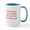 White/Blue Inside, variant on CafePress - Bacon Seeds Opt Dark Red Ceramic Mug - 15 oz Ceramic Large Mug