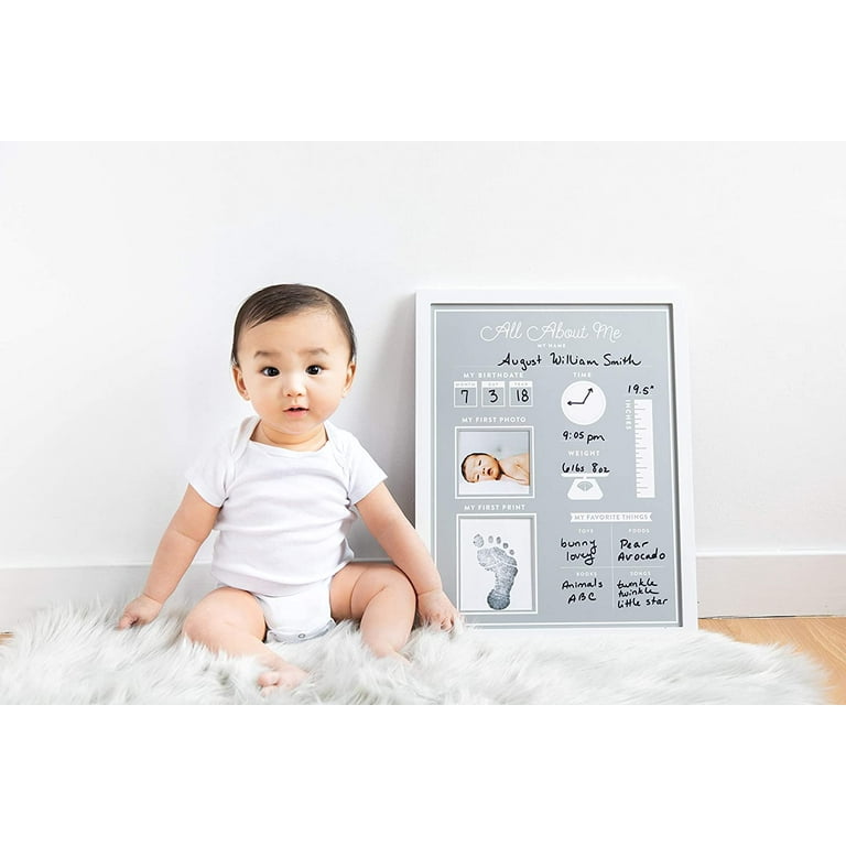 Pearhead - All About Me Baby's 1st Year Frame with Clean-Touch Ink