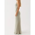thumbnail image 4 of Women Bodycon Spaghetti Strap Cutout Maxi Dress Hollow Sexy Fitted Dresses Slip Long Dress Evening, 4 of 6