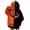 Orange_b, variant on Women Halloween Hoodies Oversized Flannel Pumpkin Long Sleeve Sweatshirts with Pockets Devil Expression Printing Funny Halloween Costumes