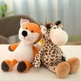 thumbnail image 5 of Wild Friends Stuffed Toys Jungle Animals Soft Creative Children Gift Plush Dog Zebra Elephant Lion Fox giraffe Kid Playmate Doll 35cm Schnauzer, 5 of 6