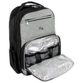 thumbnail image 3 of Hudson Baby Premium Diaper Bag Backpack and Changing Pad, Black Gray, One Size, 3 of 5