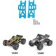 thumbnail image 4 of Brazo oscilante de brazo inferior trasero de 2 piezas, Compatible con Wltoys 104009 12402-a Rc Car, 1, 4 of 5