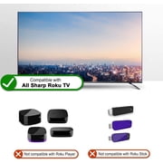 Replacement LC-RCRUS-18 Remote Control with Netflix/Sling/Hulu/Starz fit for Sharp Roku TV LC-32LB591U LC-32LB481 LC-32LB481C LC-32LB481U LC-32N4000U LC-40N4000U LC-43LB481 LC-43LB481C LC-43LB481U