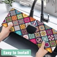 thumbnail image 3 of Kitchen Sink Splash Guard Faucet Mat 24" X 5.5" Mandala Absorbent Fast Drying Mat Faucet Draining Mat Sink Splash Guard Behind Faucet Drip Catcher for Kitchen Bathroom, 3 of 5