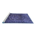thumbnail image 2 of Ahgly Company Machine Washable Indoor Rectangle Persian Blue Traditional Area Rugs, 4' x 6', 2 of 4