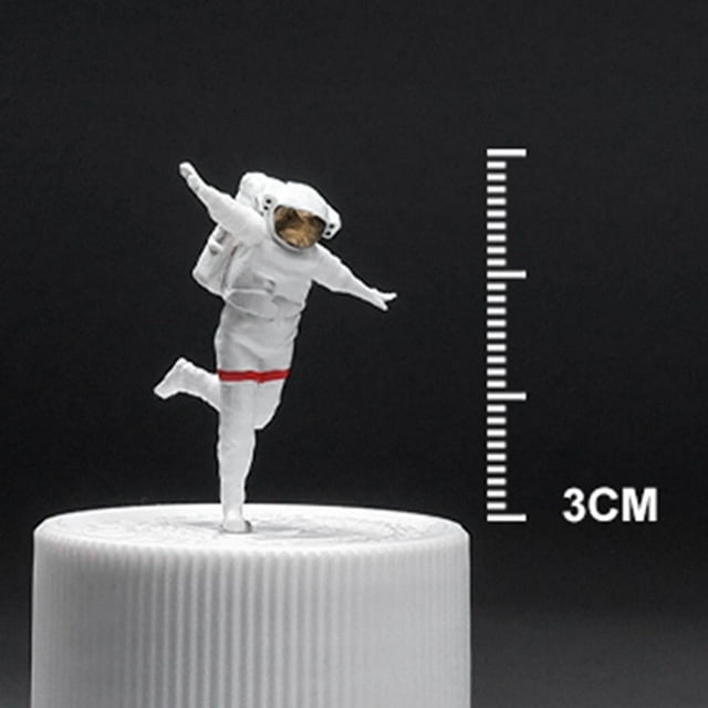 Langgg 1:64 Homme de l'Espace Figure Astronaute DIY Projets Miniature Scènes Disposition