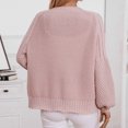 thumbnail image 5 of Women's Fall Winter Solid Color Cardigan Sweater Button Front Casual Loose Fit Sleeve Knit Outerwear plus Size Winter Coats for Women plus Size Maternity Clothes Girls plus Size Winter Coats Long, 5 of 8