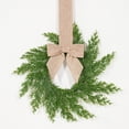 thumbnail image 5 of Mini Wreaths for Cabinets Small Christmas Kitchen Cabinet Wreaths with Bow Artificial Norfolk Pine Hanging Wreath Outdoor Indoor Wreaths for Front Door Window Fireplace Chairs Wall Stairs Home Decor, 5 of 5
