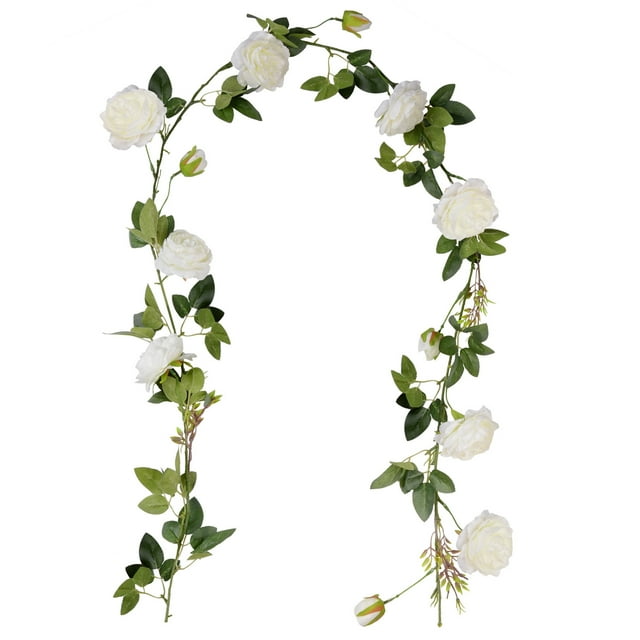 Artificial Flower Garland Decorative Peony Flower Vine Hanging Vine for Wedding
