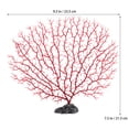 thumbnail image 4 of MasteelfCA 2pcs Fish Tank Simulation Sea Fan Corals Plastic Water Plant Decor (Medium Size), 4 of 7