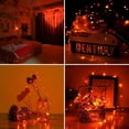 thumbnail image 2 of DYstyle 13.1FT 40LEDs Copper Wire Fairy Lights,Battery Operated String Lights for Halloween Christmas Wedding Party Home Holiday Decoration,Purple & Orange, 2 of 6