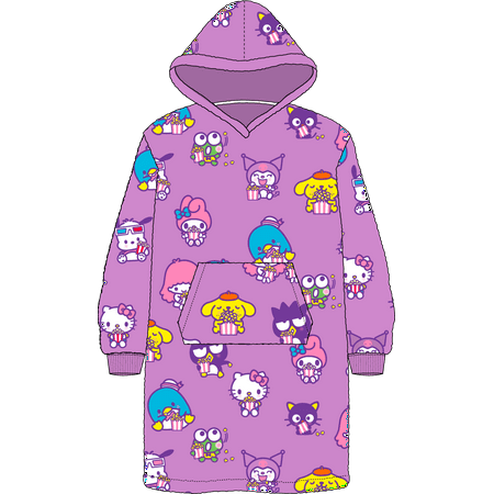Adult Unisex Hello Kitty & Friends Oversized Hoodie-OSFA
