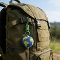 thumbnail image 4 of Aodebiao Hand Crocheted Earth Globe Pendant Ornament for Home Decor Backpack Keychain Car Mirror Eco-Friendly Gift for Environmental Awareness, 4 of 9