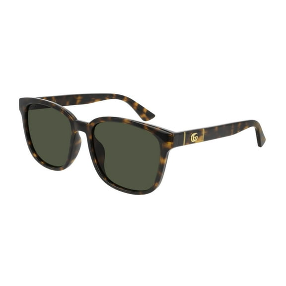 Lentes de Sol Gucci GG0637SK-002 56 Habana Oscuro Verde Completo Cuadrado 56 mm 48.5 mm 18 mm 150 mm