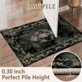 thumbnail image 2 of 2x3 Entryway Rug Bathroom Rugs for Front Door Bedroom Kitchen, Washable Vintage Print Carpet, Floor Mat with Non Slip Backing, 2 of 8