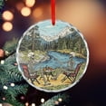 thumbnail image 5 of Glass Christmas Ornament Skull Camping Glass Round Ornaments Camping Camper Gifts Hanging Ornaments Xmas Tree Decor for Family Friends Lovers, 5 of 8
