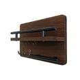 thumbnail image 4 of OEFNTAC Wall Mounted Key Hooks Entryway Organizer Iron Wood Key Rack Small Space Storage Hanger 15.9x9x3.9in, 4 of 9