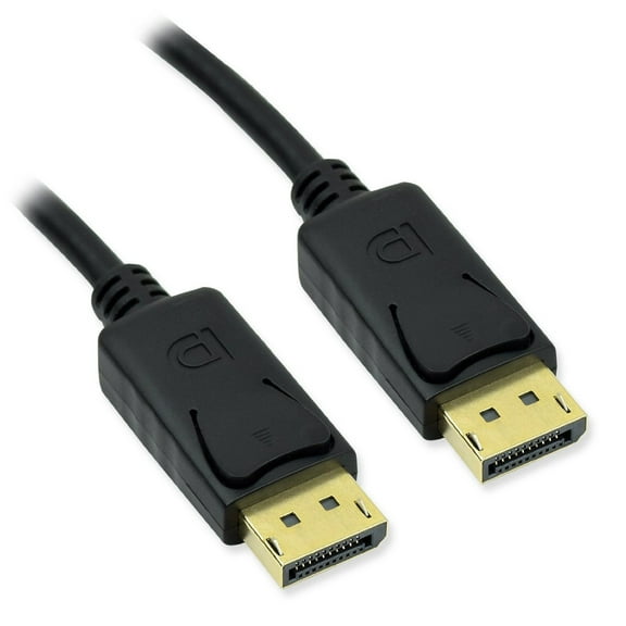 Gold Plated DisplayPort to DisplayPort Cable 3 Feet - 4K Resolution Ready