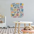 thumbnail image 2 of You Are The Hope Of The World Encouraging Uplifting Empowering Quote Wall Art Sticker Designs Vinyl Stickers For Home House Walls Rooms Windows Bedroom Decoration Size (12x12 inch), 2 of 3