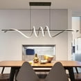 thumbnail image 6 of 39inch Black Chandelier Modern Ceiling Spiral Pendant Light Fixtures Hanging LED Color Temperature and Height Adjustable Chandeliers for Dining Room Living Room Bedroom Kitchen Island, 6 of 7