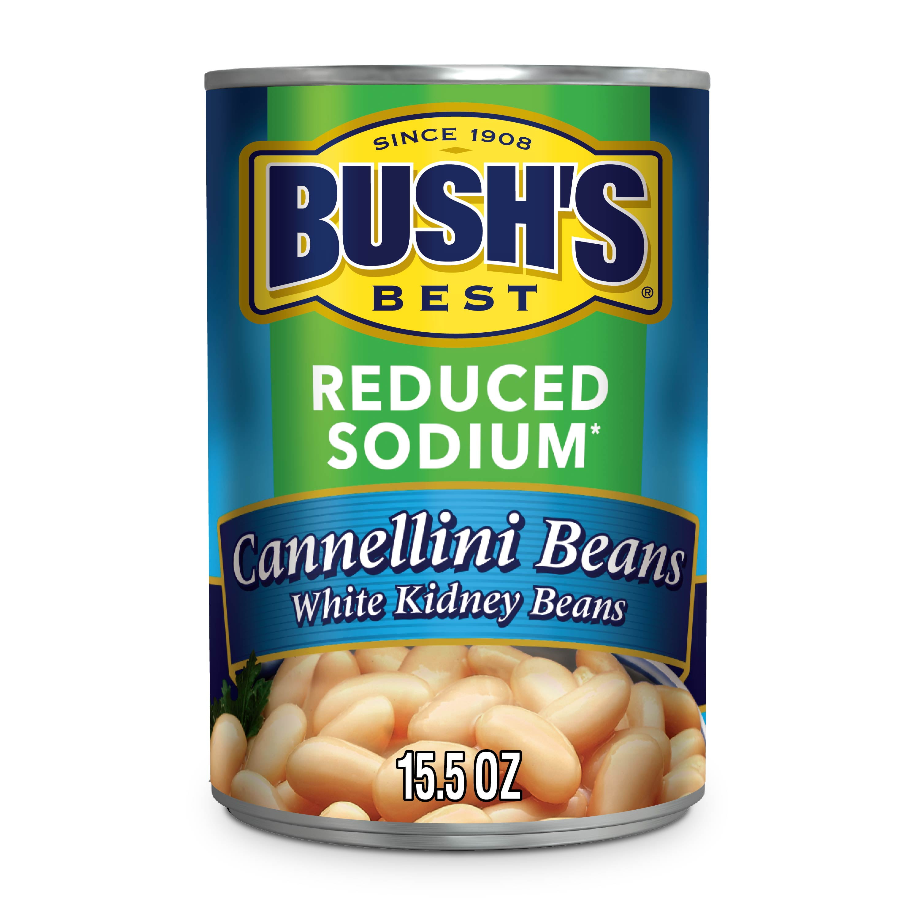 Bush's Reduced Sodium Cannellini Beans, PlantBased Protein, Canned