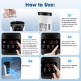 thumbnail image 5 of Portable Air Conditioner, Air Cooler with Humidifier, Digital Display, Ambient Light, Timing Function 6-Speed Evaporative Air Cooler, USB Mini Air Conditioner with Cooling Fan for Home Office, White, 5 of 9