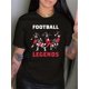 thumbnail image 1 of Playera Deportiva Manga Corta Mujer Dry-FitA Vibrant Athlete'S 'Football Legend' Letter Print Round Neck T-Shirt + Casual Short-Sleeve T-Shirt for Spring And Summer + Women'S ClothingFather's Day, M, 1 of 8