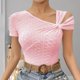thumbnail image 5 of mfyjkho Tops Para Mujer, Camiseta Sin Mangas Con Cuello Inclinado Y Tirantes Al Hombro De Color Liso Para Mujer, Producto De Primavera/Verano Tops Para Mujer M, 5 of 6